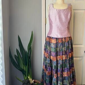 Y2k rhinestone lavender top